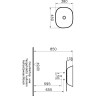Раковина-чаша VITRA PLURAL низкая, квадратная 45 cм, цвет Матовый Черный 7810B483-0016
